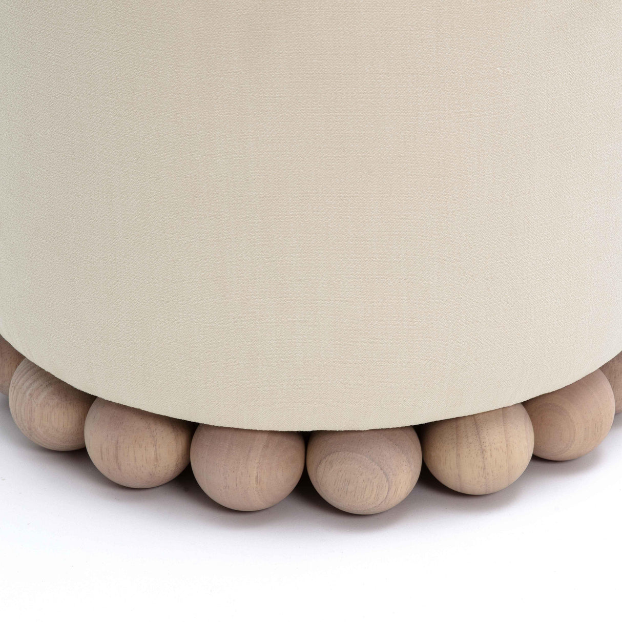 Dex Upcycled Fabric Ottoman by TOV Furniture at Eve Furniture