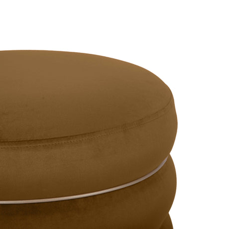 Lakka Velvet Ottoman by TOV Furniture at Eve Furniture