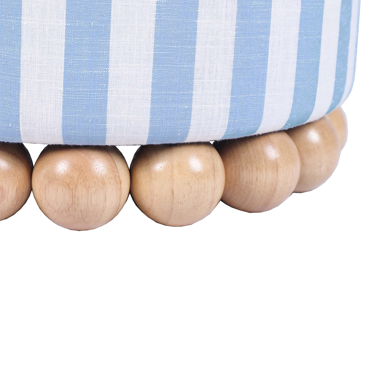 Dex Striped Linen Ottoman by TOV Furniture at Eve Furniture