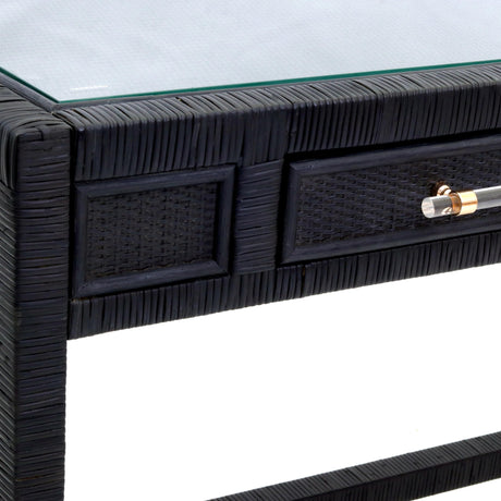 Amara Woven Rattan Desk by TOV Furniture at Eve Furniture