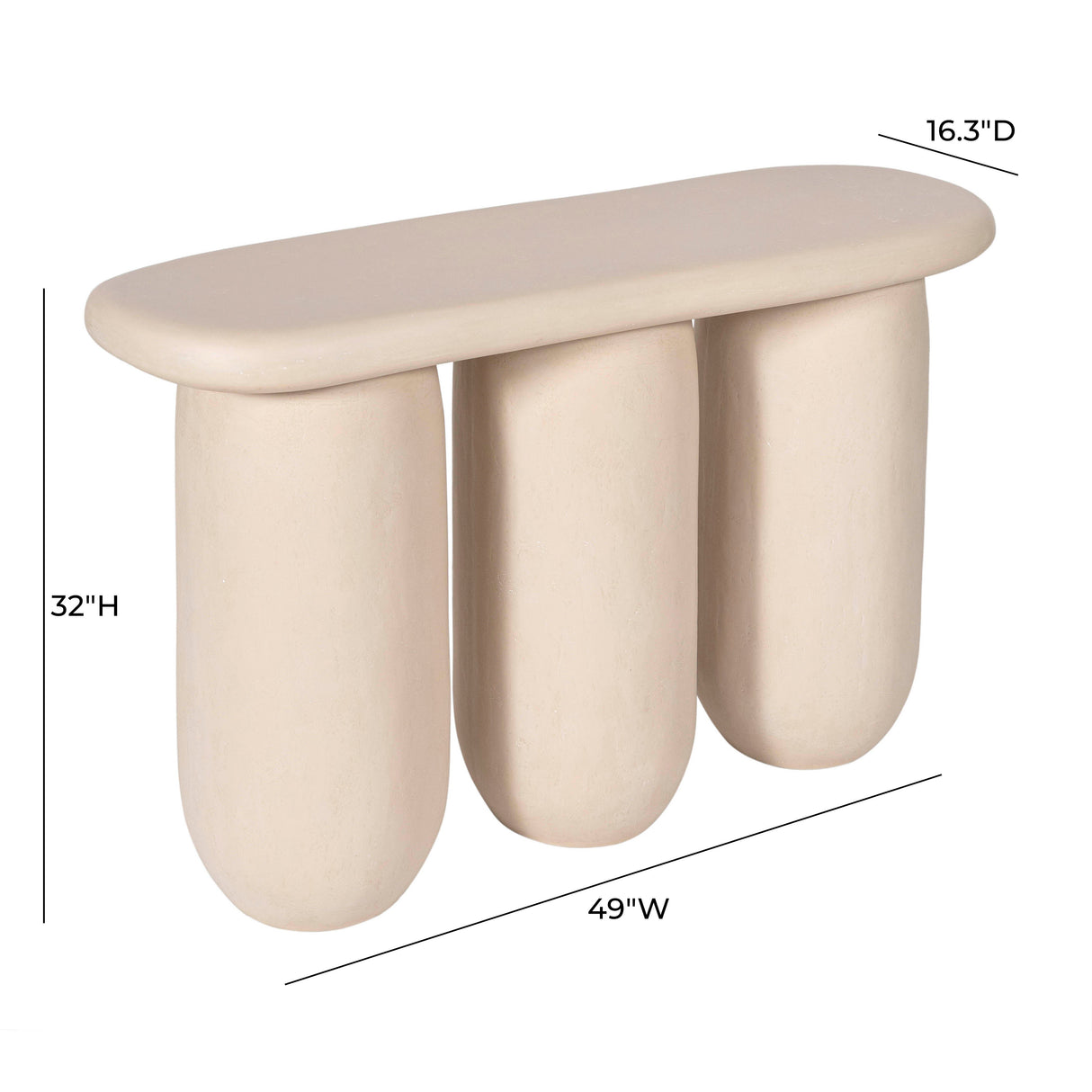 Rahul Textured Console Table by TOV Furniture at Eve Furniture