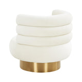 Naomi Velvet Swivel Chair by TOV Furniture at Eve Furniture