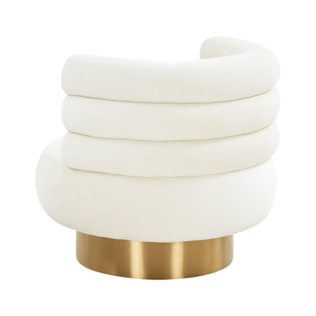 Naomi Velvet Swivel Chair by TOV Furniture at Eve Furniture