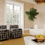 Pippa Geometric Jacquard Weave Stool by TOV Furniture at Eve Furniture