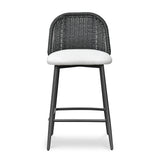 Alexa Performance Fabric Outdoor Stool by TOV Furniture at Eve Furniture