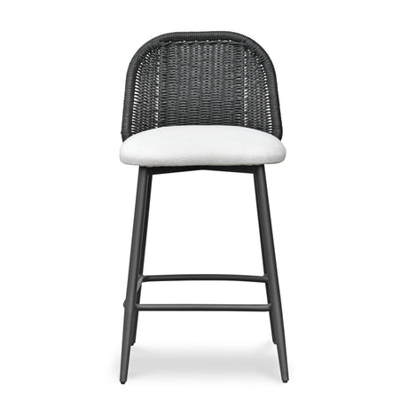 Alexa Performance Fabric Outdoor Stool by TOV Furniture at Eve Furniture
