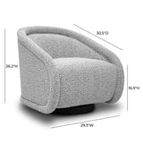 Rory Boucle Swivel Chair by TOV Furniture at Eve Furniture