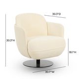 Solange Velvet Swivel Chair by TOV Furniture at Eve Furniture