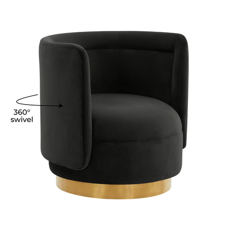 Remy Velvet Swivel Chair by TOV Furniture at Eve Furniture