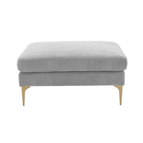 Serena Velvet Ottoman by TOV Furniture at Eve Furniture