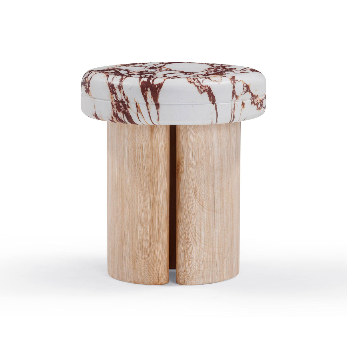 Sheila Textured Concrete Indoor / Outdoor Side Table by TOV Furniture at Eve Furniture