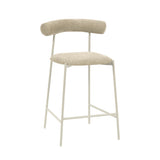 Liliana Performance Velvet Stool by TOV Furniture at Eve Furniture