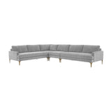 Serena Velvet Large L-Sectional by TOV Furniture at Eve Furniture