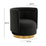 Remy Velvet Swivel Chair by TOV Furniture at Eve Furniture