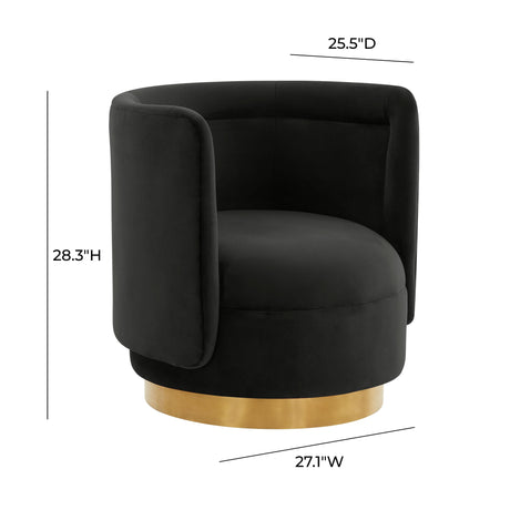 Remy Velvet Swivel Chair by TOV Furniture at Eve Furniture