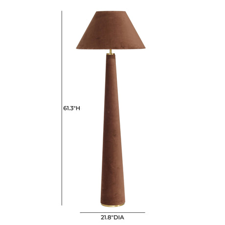 Graham Velvet Floor Lamp by TOV Furniture at Eve Furniture