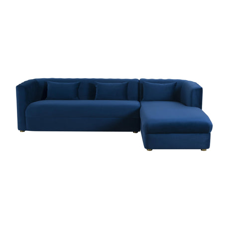Callie Velvet Sectional by TOV Furniture at Eve Furniture