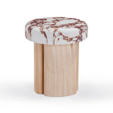 Sheila Textured Concrete Indoor / Outdoor Side Table by TOV Furniture at Eve Furniture