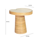 Felicia Lilypad Side Table by TOV Furniture at Eve Furniture