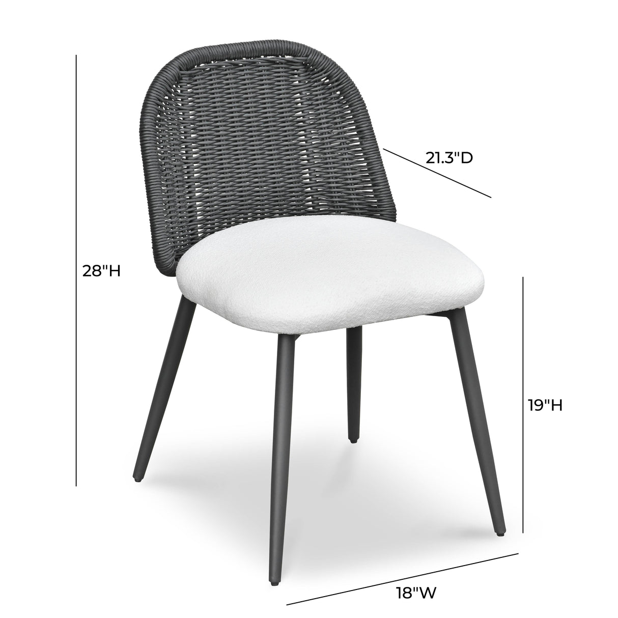 Alexa Rattan Performance Fabric Dining Chair by TOV Furniture at Eve Furniture