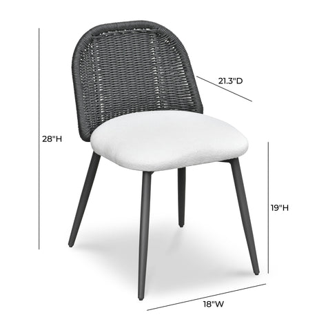 Alexa Rattan Performance Fabric Dining Chair by TOV Furniture at Eve Furniture