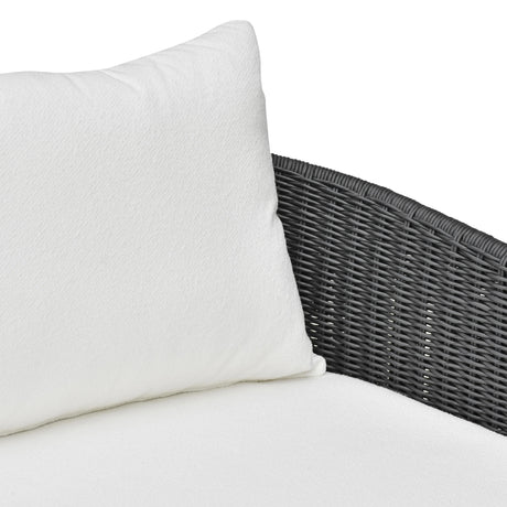 Alexa Rattan Performance Fabric Outdoor Sofa by TOV Furniture at Eve Furniture