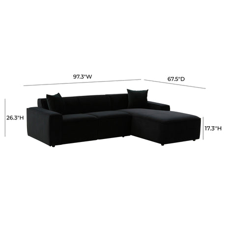 Olafur Upholstered Sectional by TOV Furniture at Eve Furniture