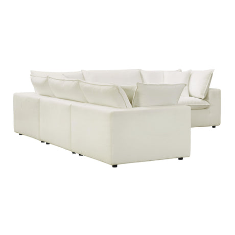Cali Performance Fabric Modular 5-Piece L-Sectional by TOV Furniture at Eve Furniture