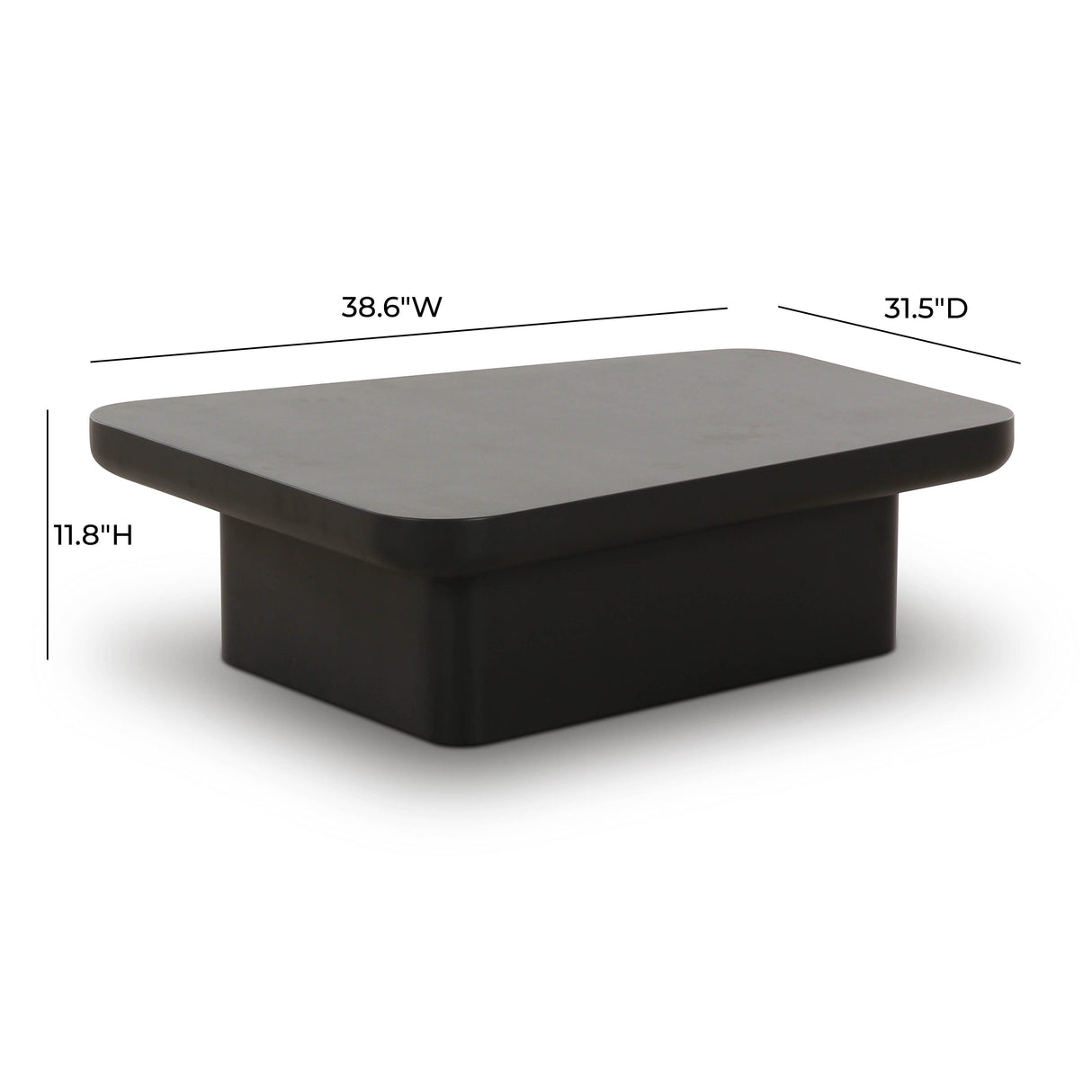 Yoko Black Coffee Table by TOV Furniture at Eve Furniture