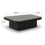 Yoko Black Coffee Table by TOV Furniture at Eve Furniture