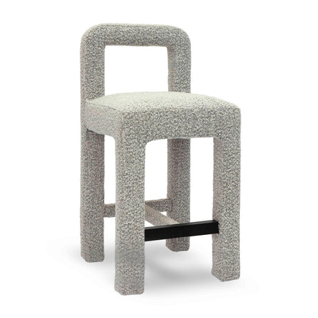 Hazel Boucle Counter Stool by TOV Furniture at Eve Furniture