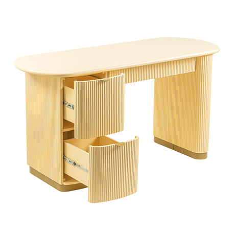 Francesca 3-Drawer Desk by TOV Furniture at Eve Furniture