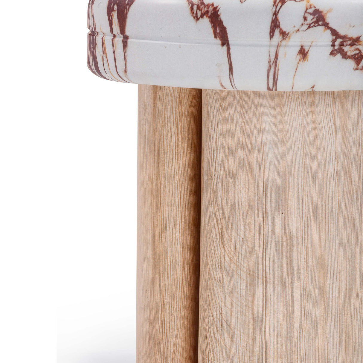 Sheila Textured Concrete Indoor / Outdoor Side Table by TOV Furniture at Eve Furniture