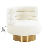 Naomi Velvet Swivel Chair by TOV Furniture at Eve Furniture