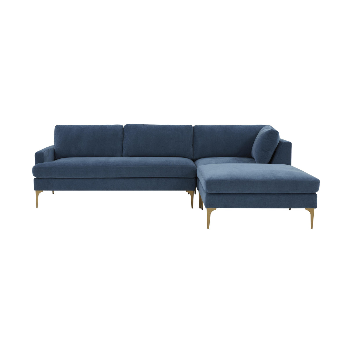 Serena Velvet Chaise Sectional by TOV Furniture at Eve Furniture