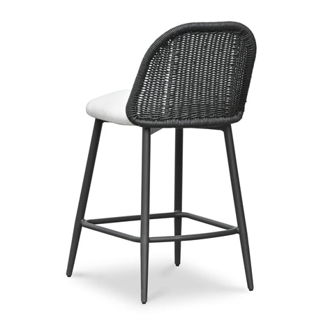 Alexa Performance Fabric Outdoor Stool by TOV Furniture at Eve Furniture
