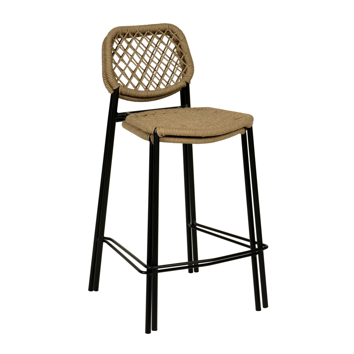Lucy Dyed Cord Outdoor Counter Stool by TOV Furniture at Eve Furniture