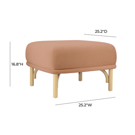 Desiree Velvet Ottoman by TOV Furniture at Eve Furniture