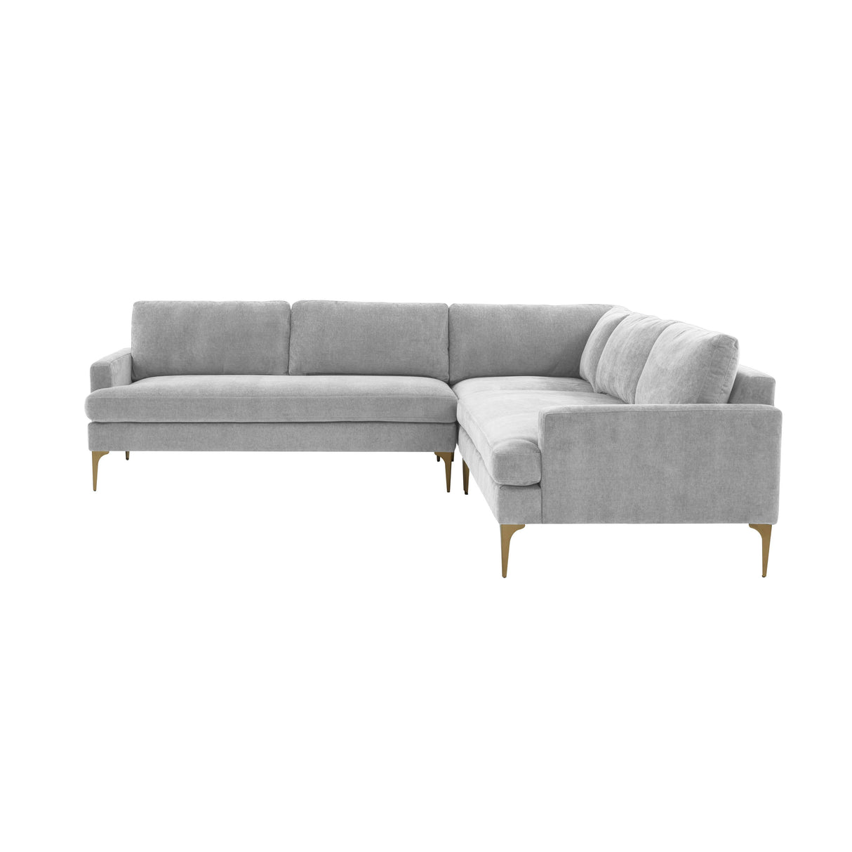 Serena Velvet L-Sectional by TOV Furniture at Eve Furniture