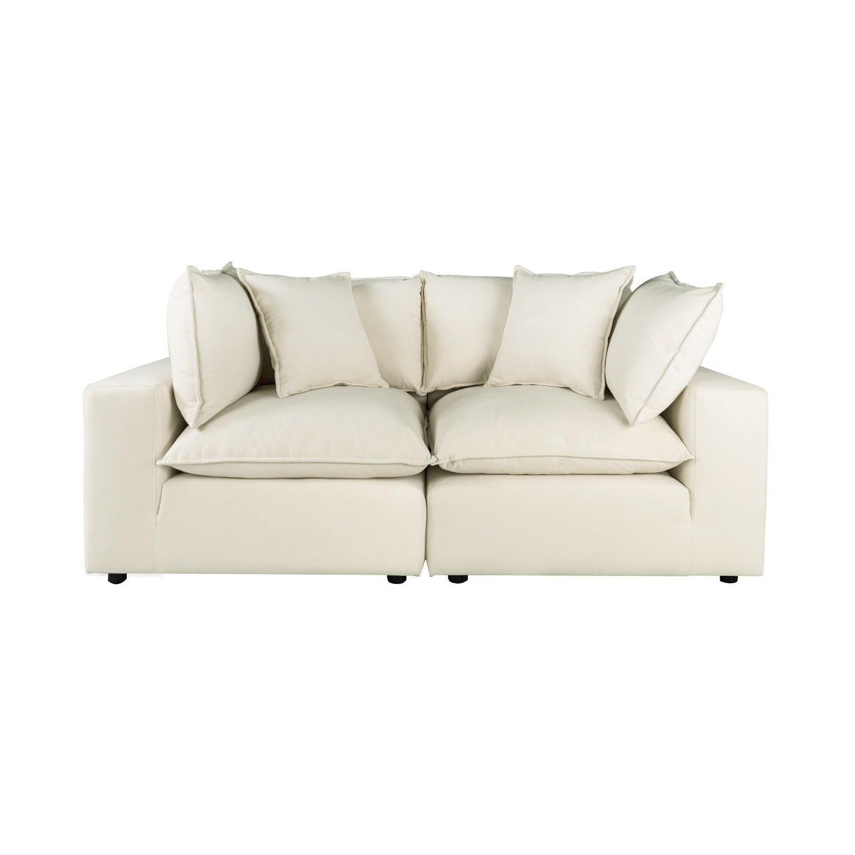 Cali Performance Fabric Modular Loveseat by TOV Furniture at Eve Furniture