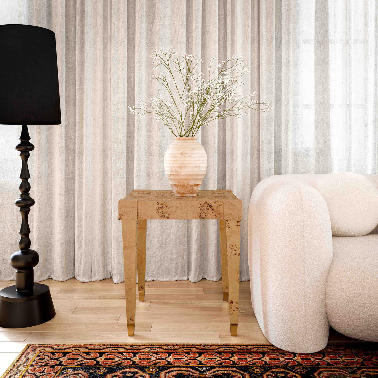 Brandyss Burl End Table by TOV Furniture at Eve Furniture