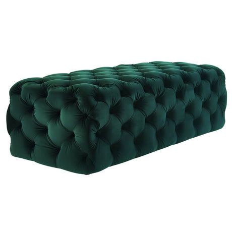 Kaylee Velvet Ottoman by TOV Furniture at Eve Furniture