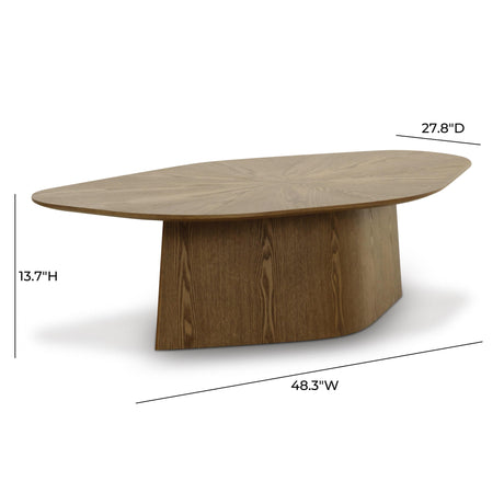 Roche Ash Geometric Coffee Table by TOV Furniture at Eve Furniture