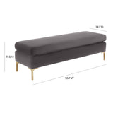 Delilah Velvet Bench by TOV Furniture at Eve Furniture