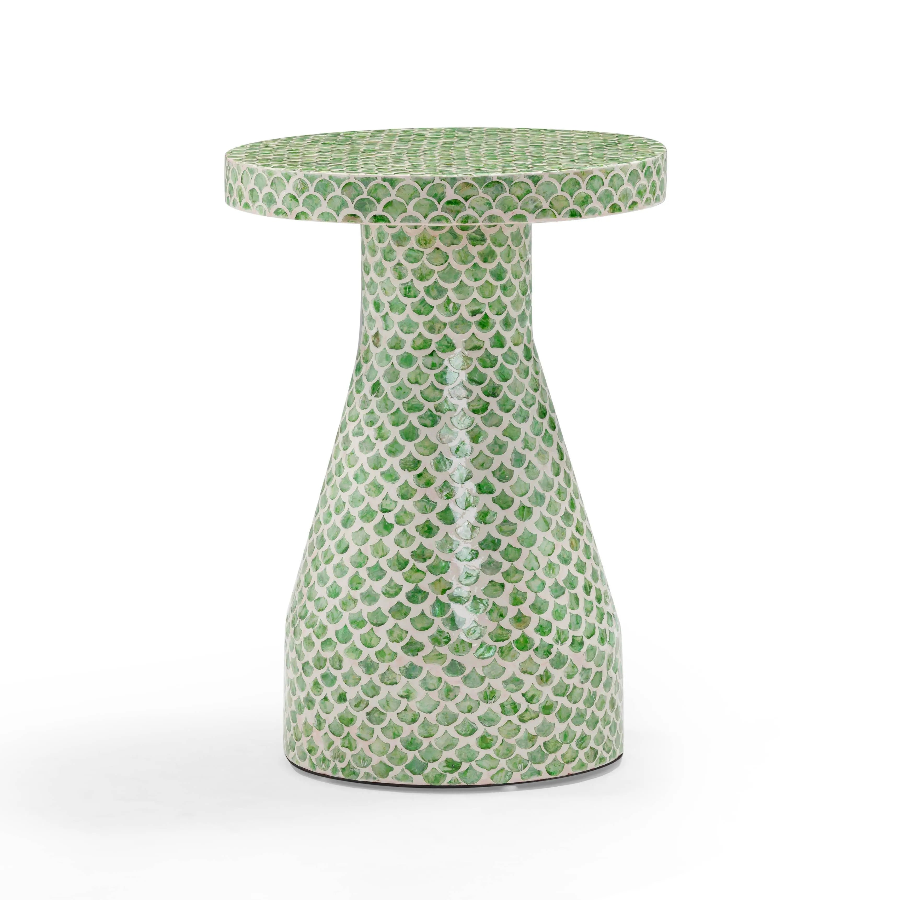 TOV Furniture Halio Floral Shell Table