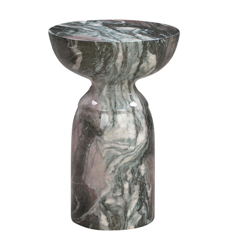 Rue Marble Indoor / Outdoor Round Side Table by TOV Furniture at Eve Furniture