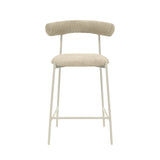 Liliana Performance Velvet Stool by TOV Furniture at Eve Furniture
