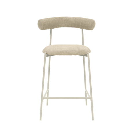Liliana Performance Velvet Stool by TOV Furniture at Eve Furniture