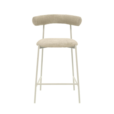 Liliana Performance Velvet Stool by TOV Furniture at Eve Furniture