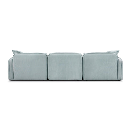 Travie Performance Corduroy Velvet 4-Piece Modular Sectional by TOV Furniture at Eve Furniture